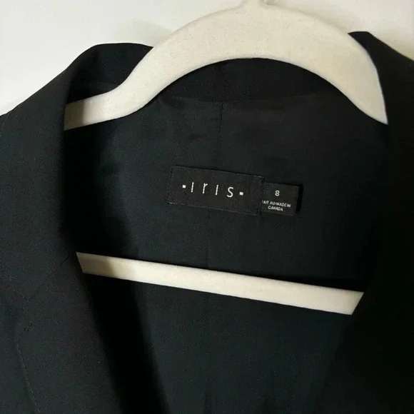 Iris Setlakwe Wool Black Blazer Size 8 Office Modern Classic Dark Academia - Picture 3 of 6